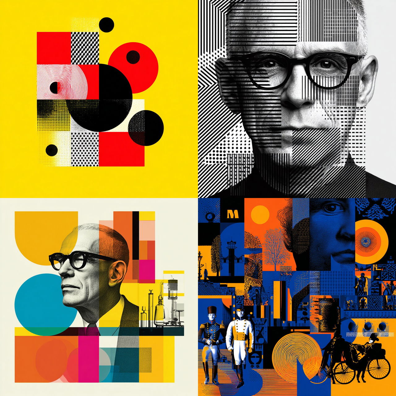 Michael Bierut style, Midjourney V7, render 1 of 4
