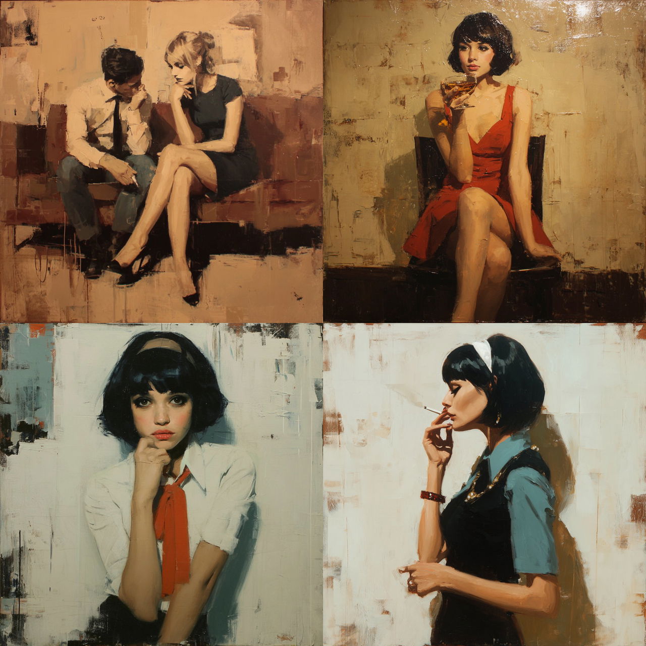 Michael Carson style, Midjourney V7, render 1 of 4