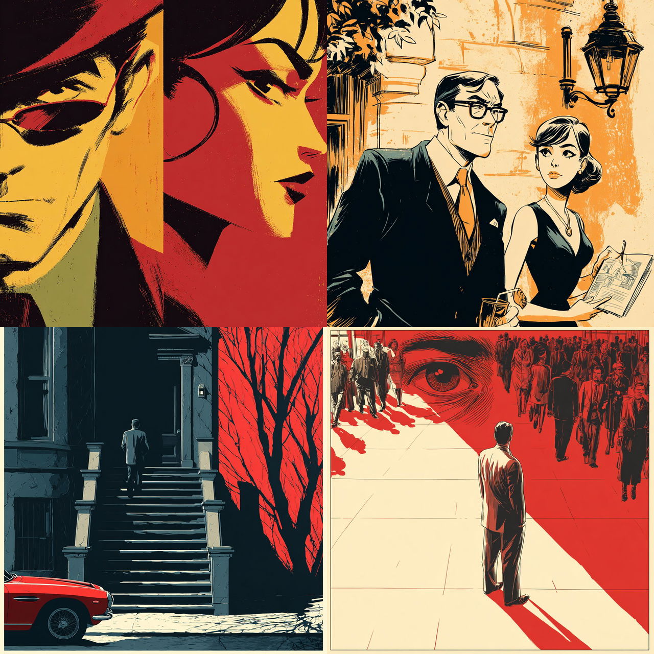 Michael Cho style, Midjourney V7, render 1 of 4