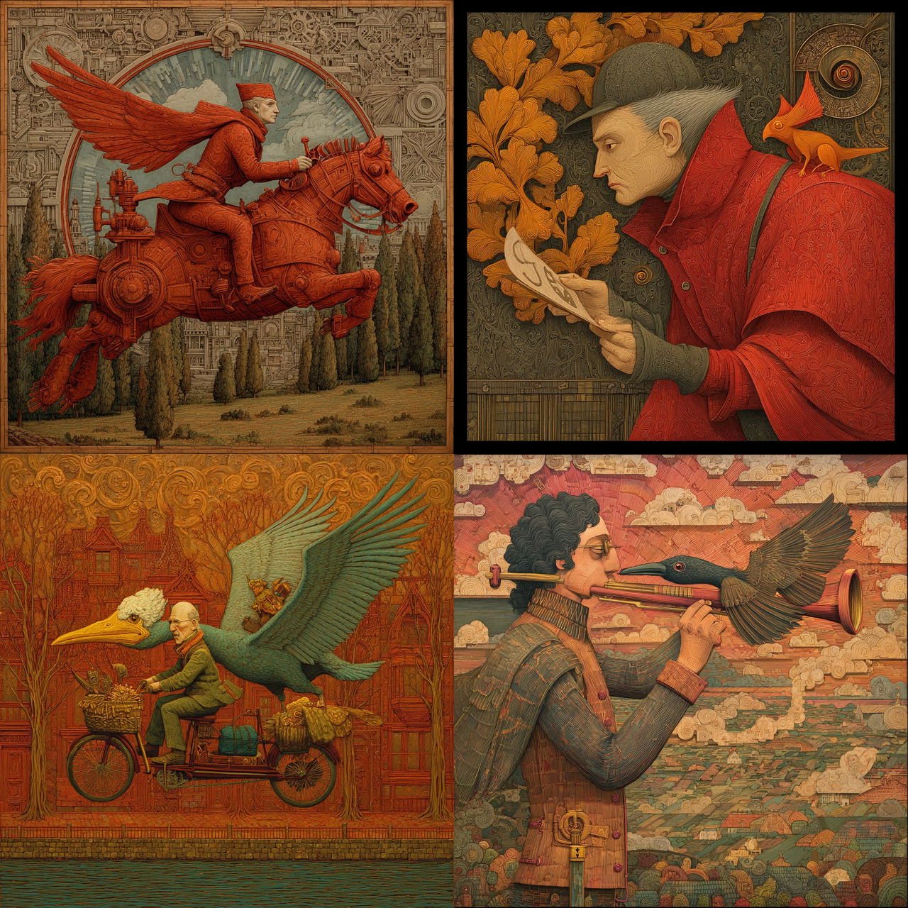 Michael Hutter style, Midjourney V7, render 1 of 4