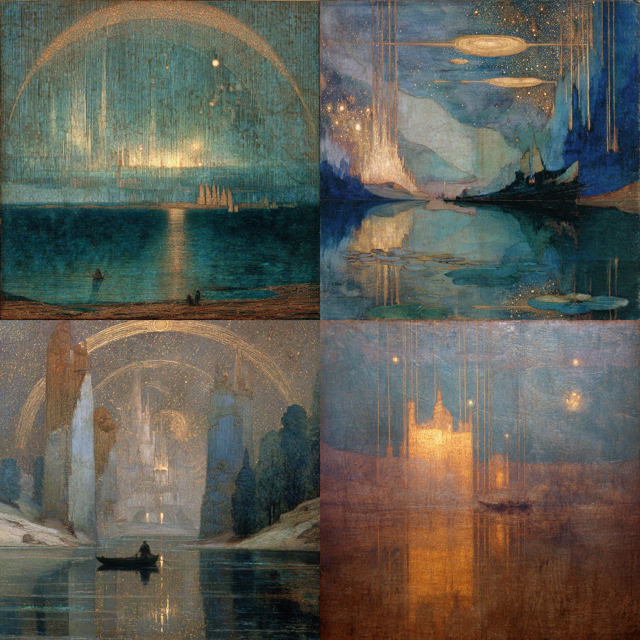Mikalojus Konstantinas Ciurlionis style, Midjourney V7, render 1 of 4