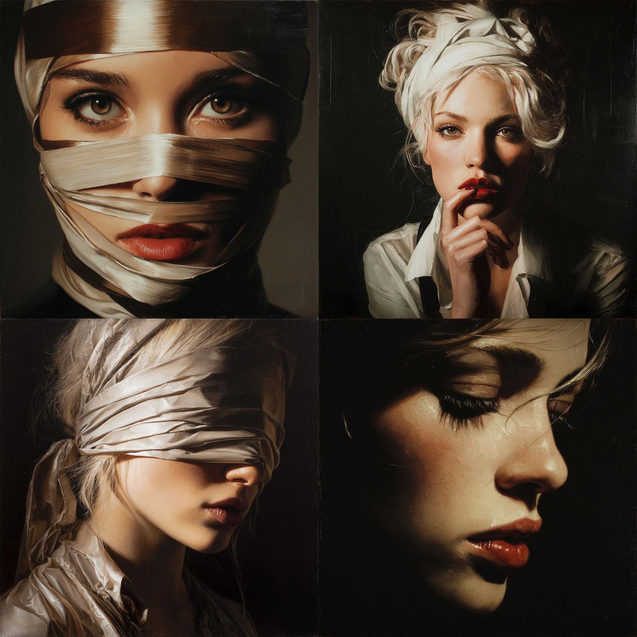 Mike Dargas style, Midjourney V7, render 1 of 4