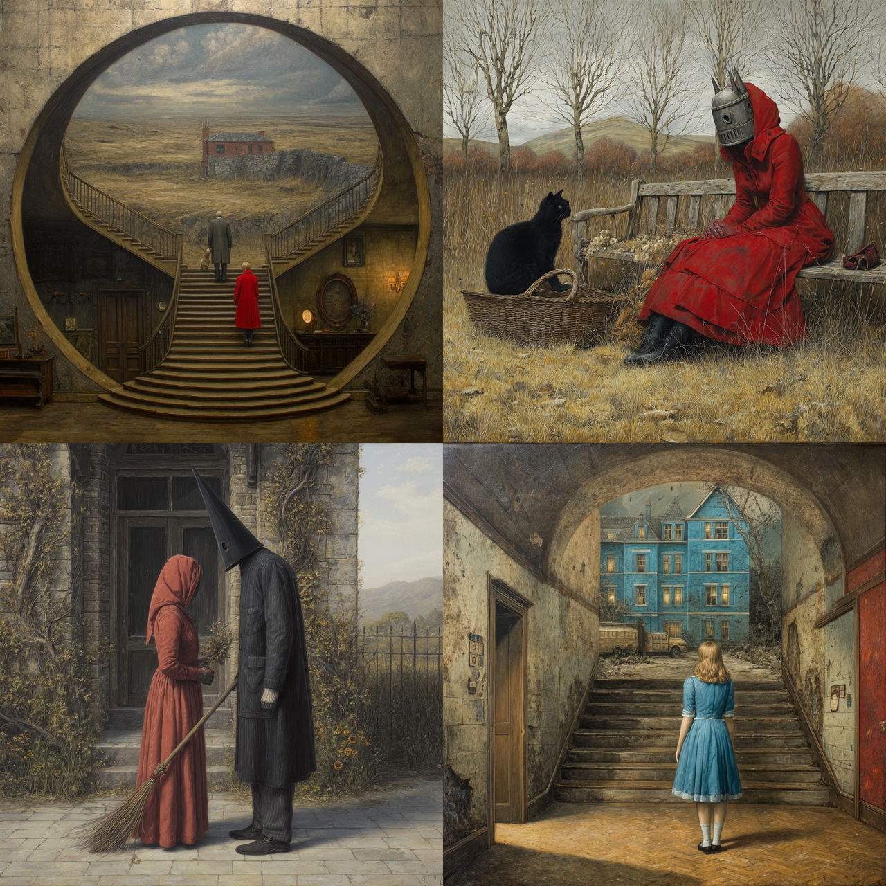 Mike Worrall style, Midjourney V7, render 1 of 4