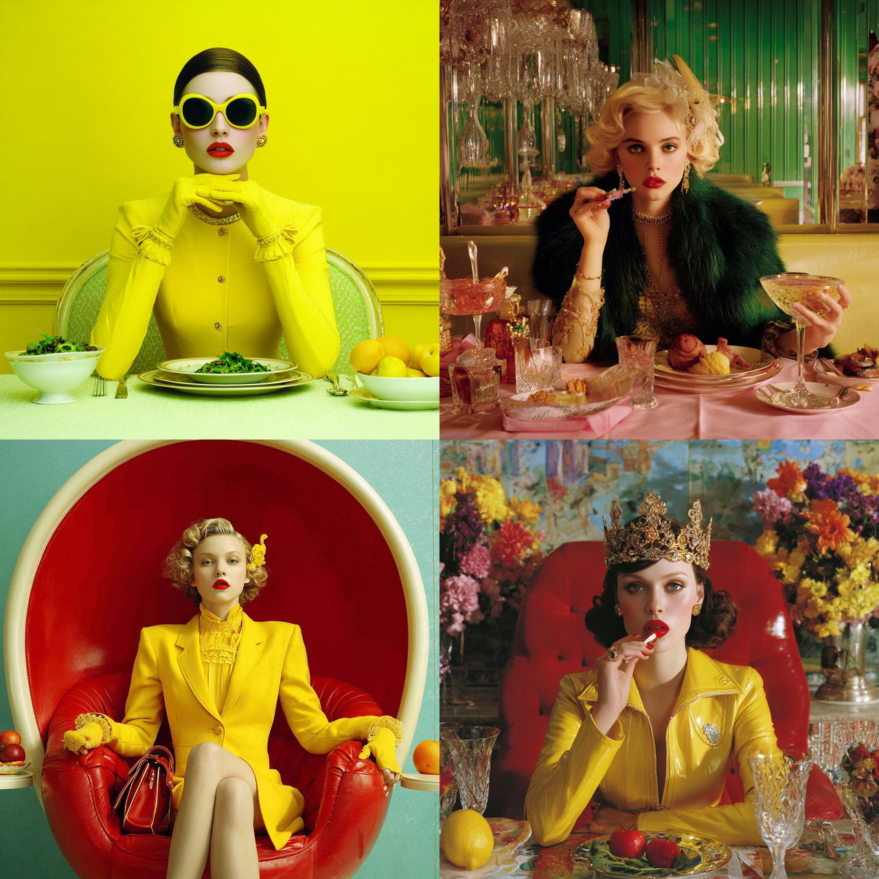 Miles Aldridge style, Midjourney V7, render 1 of 4