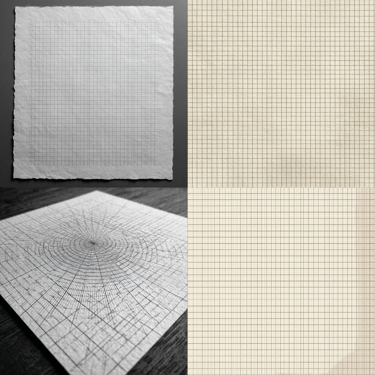 Millimeter squared paper style, Midjourney V7, render 1 of 4