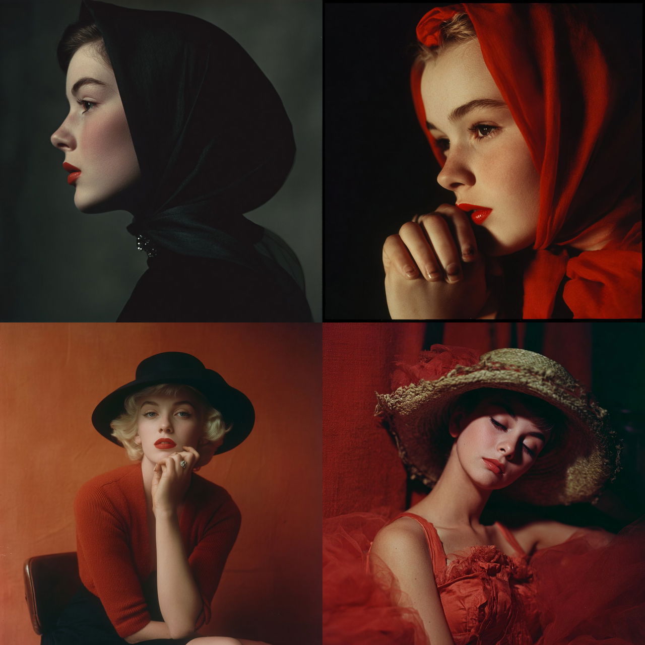 Milton H. Greene style, Midjourney V7, render 1 of 4