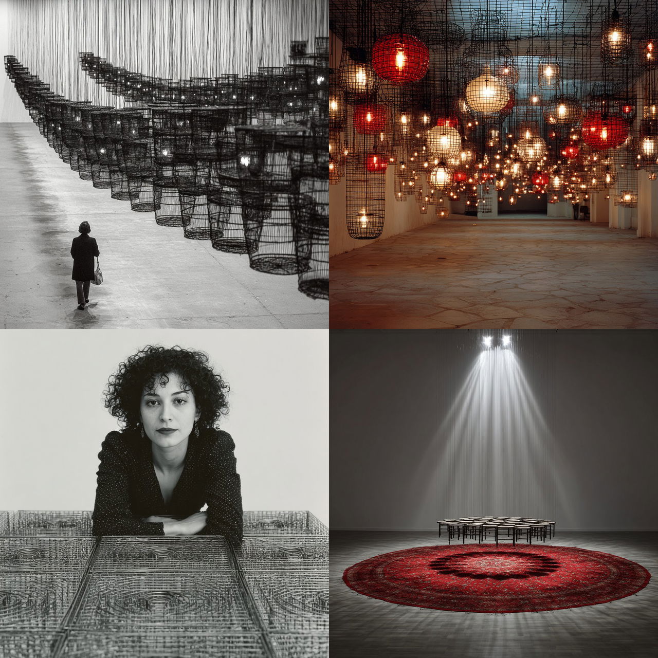 Mona Hatoum style, Midjourney V7, render 1 of 4