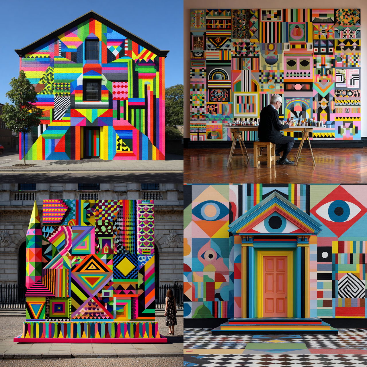 Morag Myerscough style, Midjourney V7, render 1 of 4