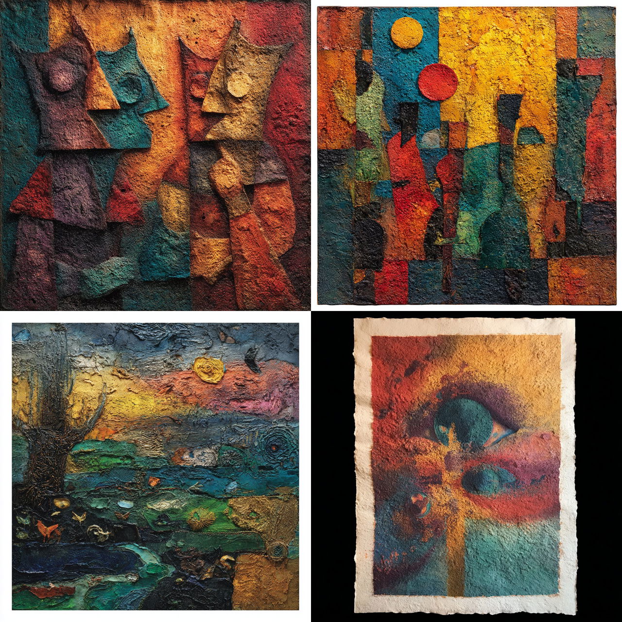 Mordecai Ardon style, Midjourney V7, render 1 of 4