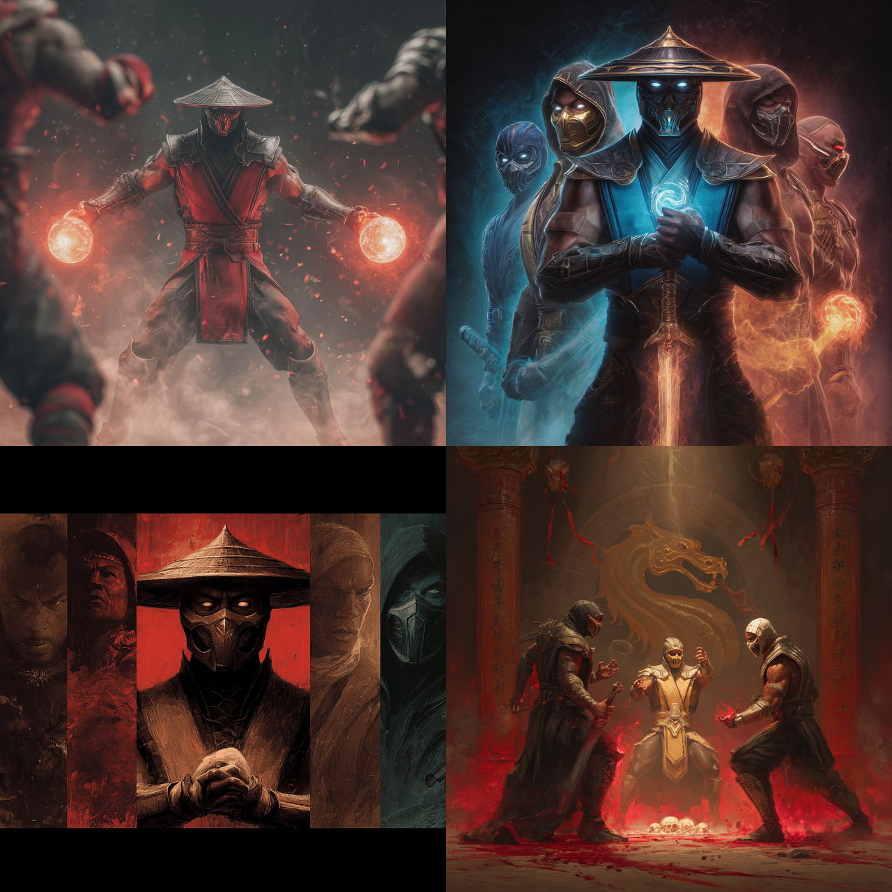 Mortal Kombat style, Midjourney V7, render 1 of 4