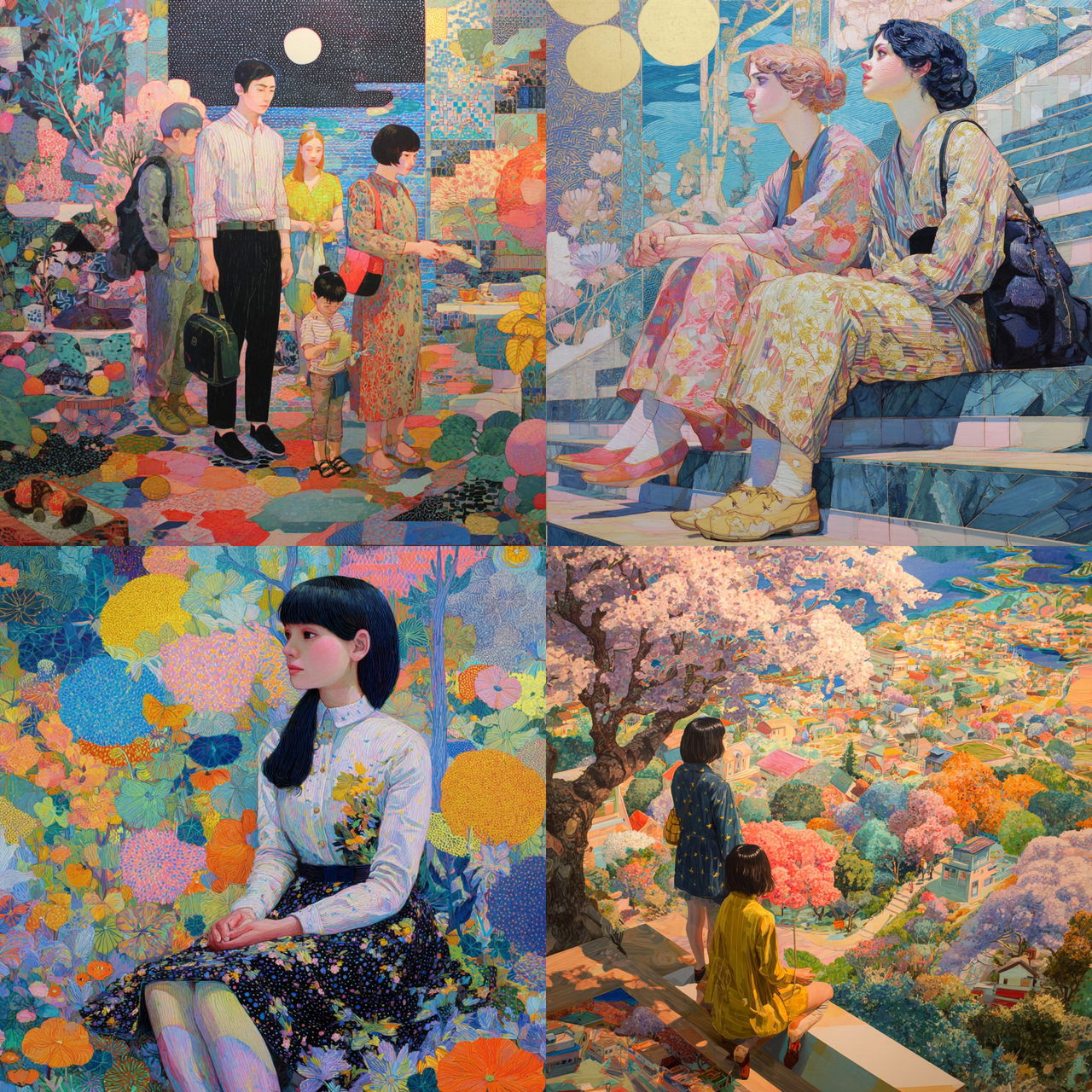 Naomi Okubo style, Midjourney V7, render 1 of 4