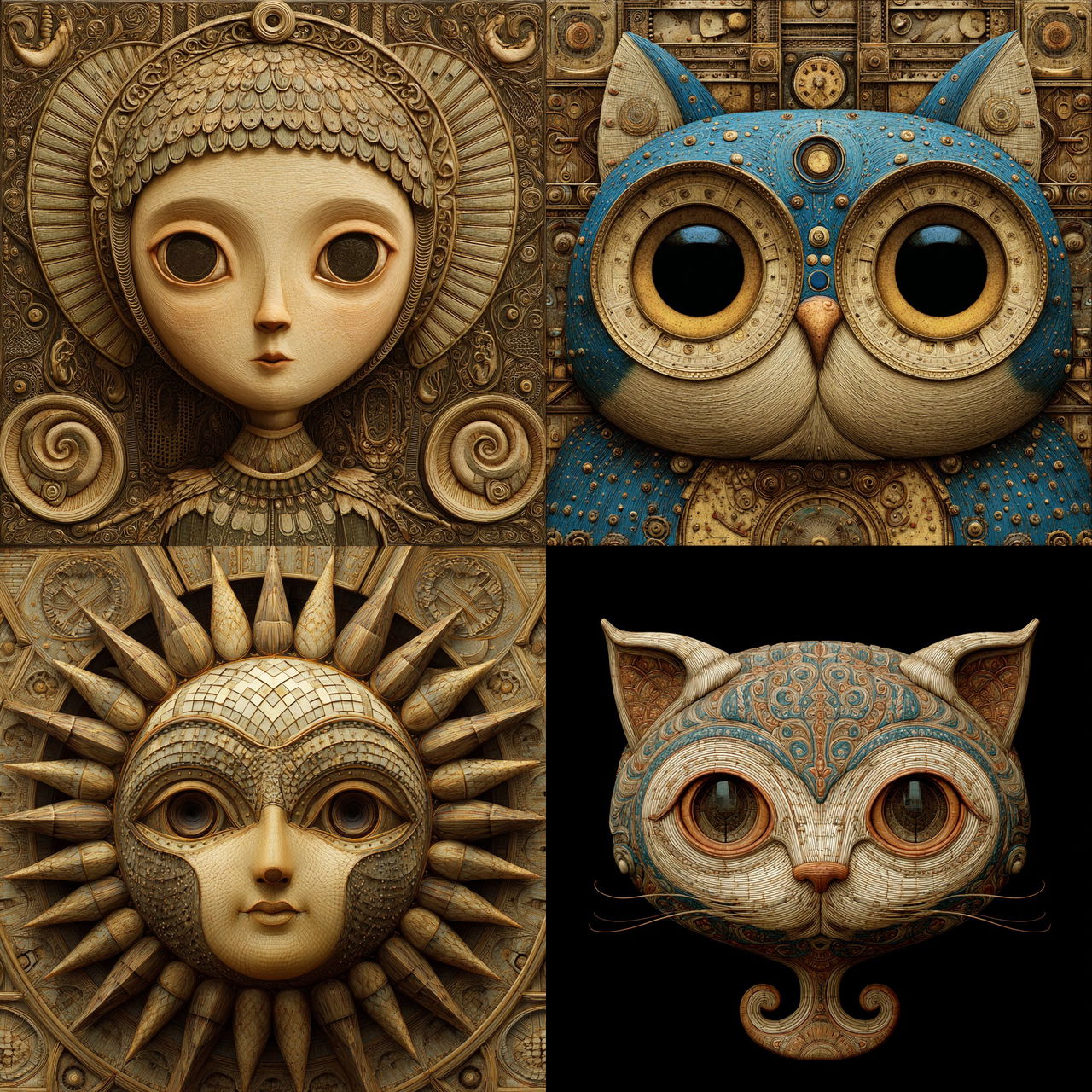Naoto Hattori style, Midjourney V7, render 1 of 4