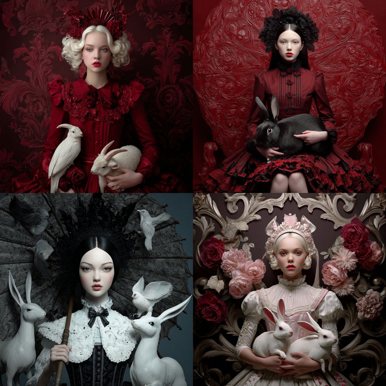 Natalie Shau style, Midjourney V7, render 1 of 4