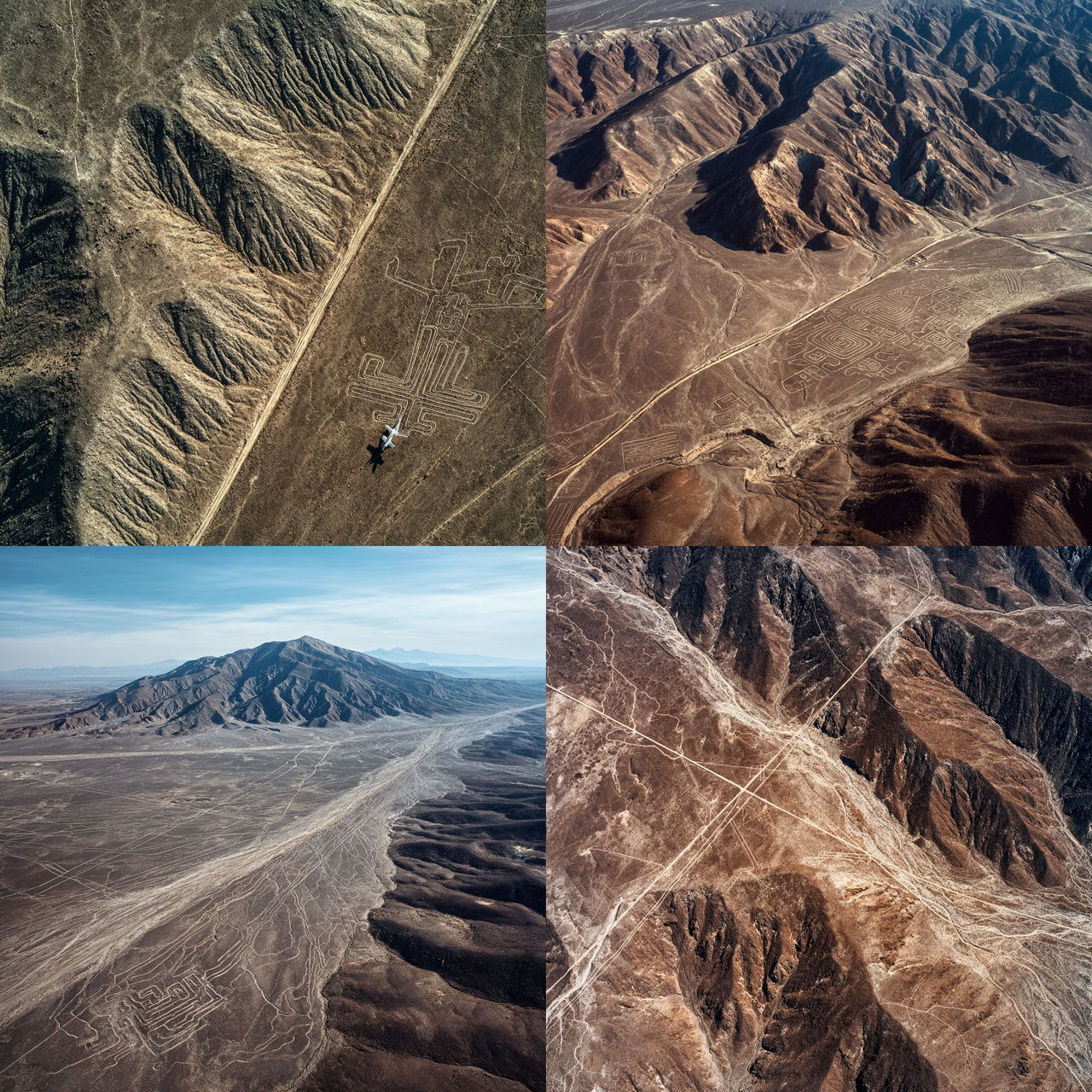 Nazca lines style, Midjourney V7, render 1 of 4