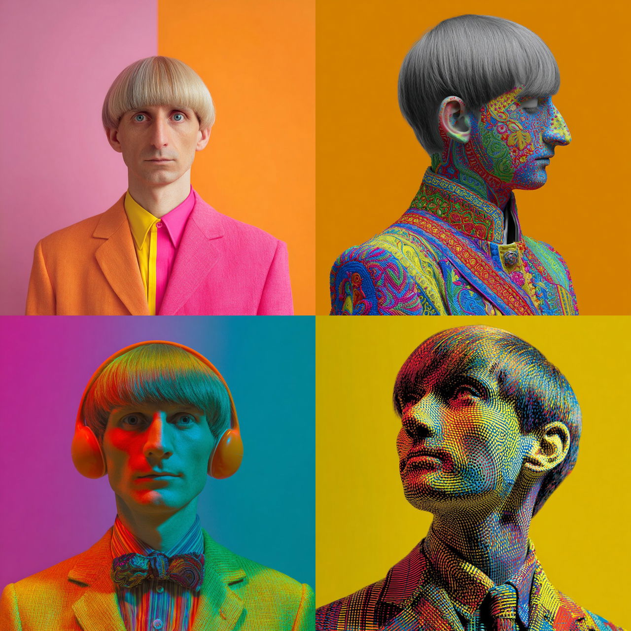 Neil Harbisson style, Midjourney V7, render 1 of 4