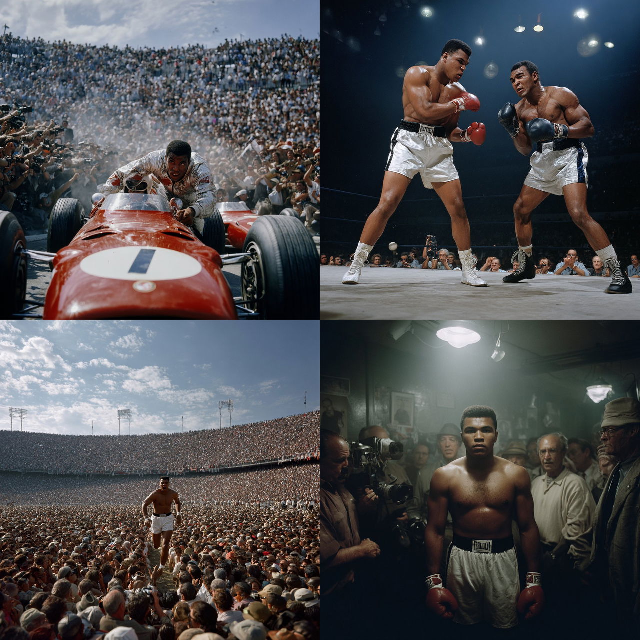 Neil Leifer style, Midjourney V7, render 1 of 4