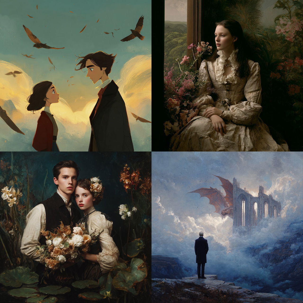 Neo-romanticism style, Midjourney V7, render 1 of 4
