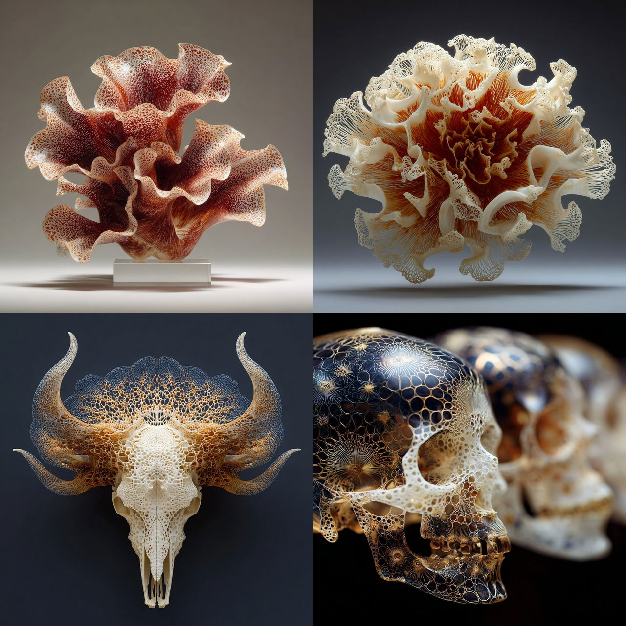 Neri Oxman style, Midjourney V7, render 1 of 4