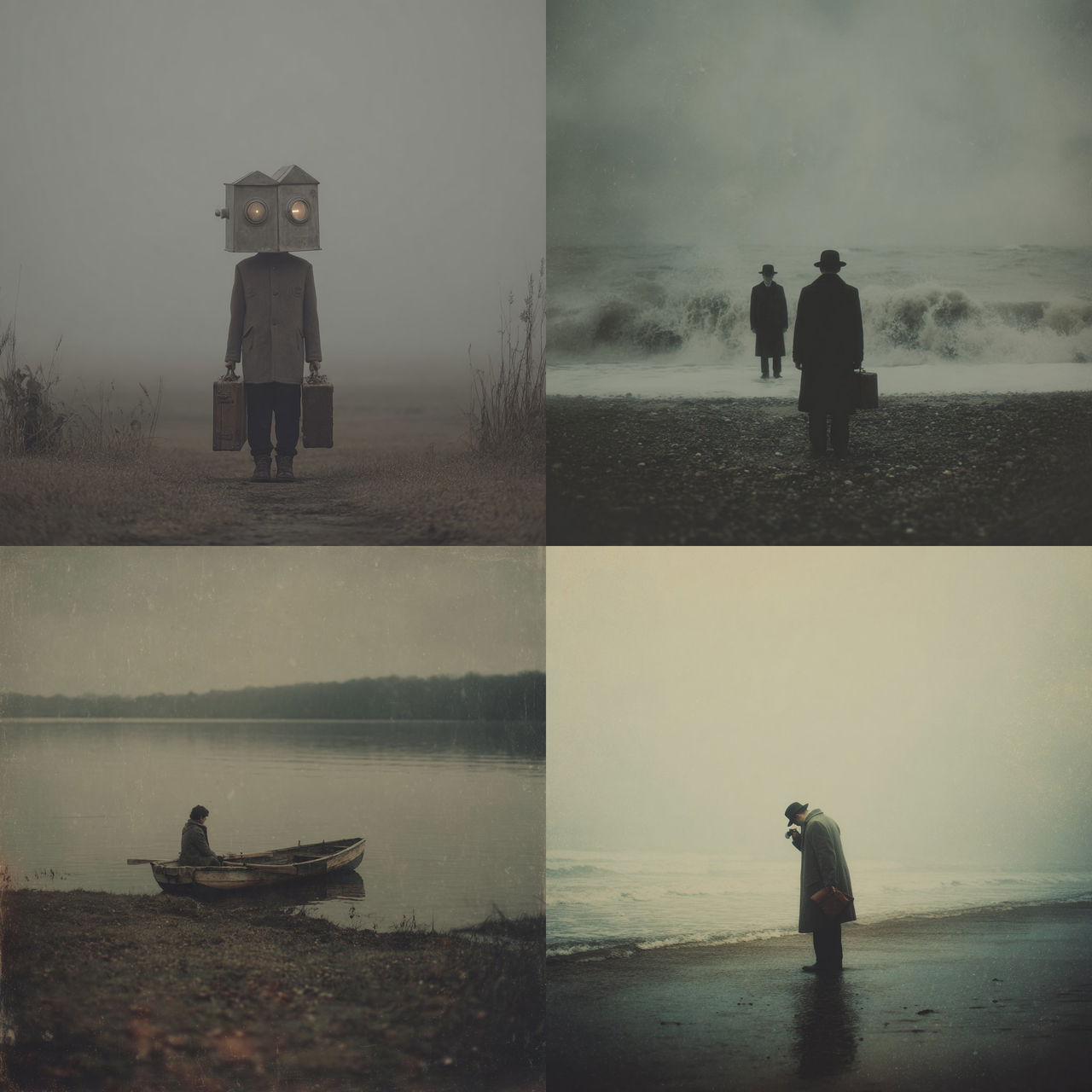 Nicolas Bruno style, Midjourney V7, render 1 of 4