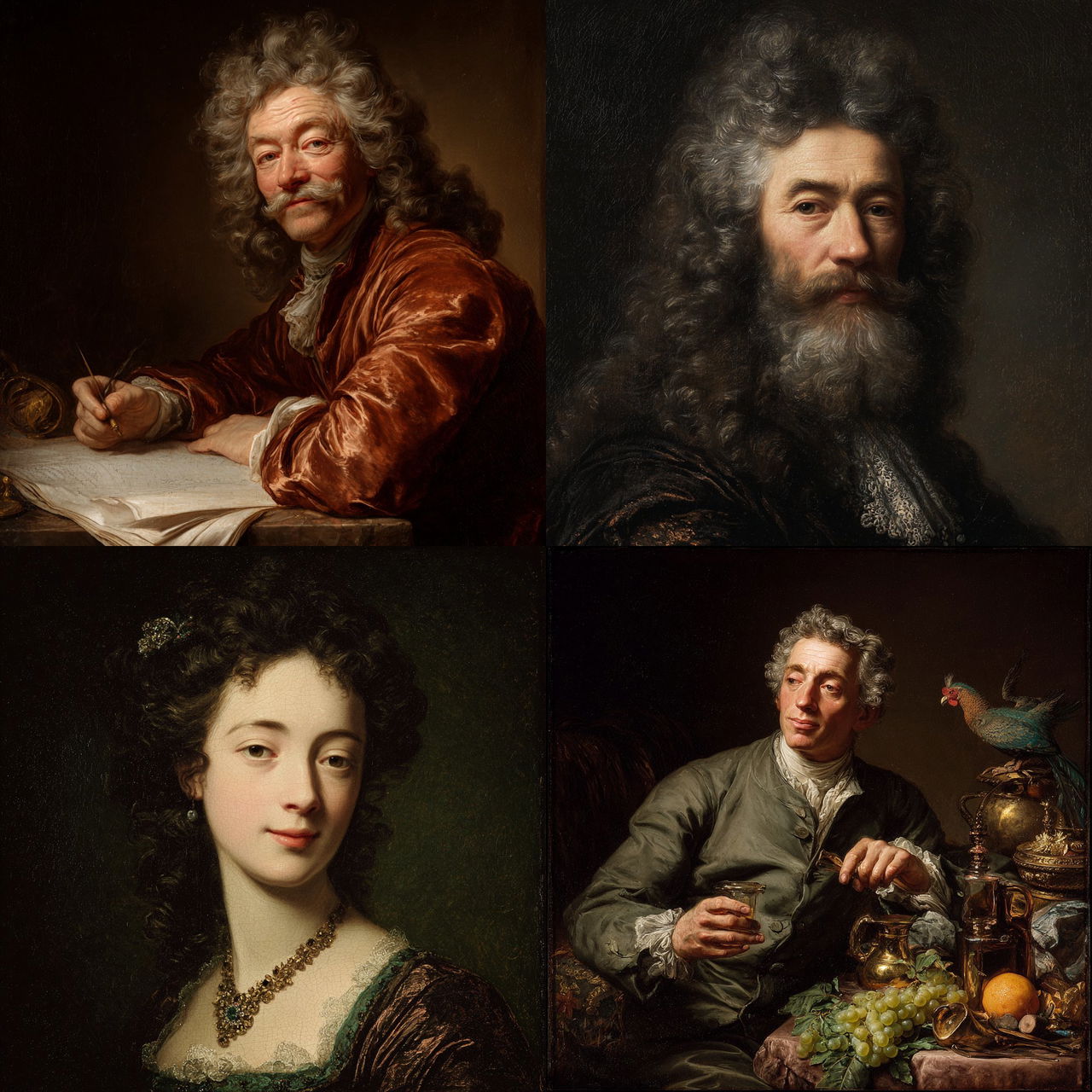 Nicolas Mignard style, Midjourney V7, render 1 of 4