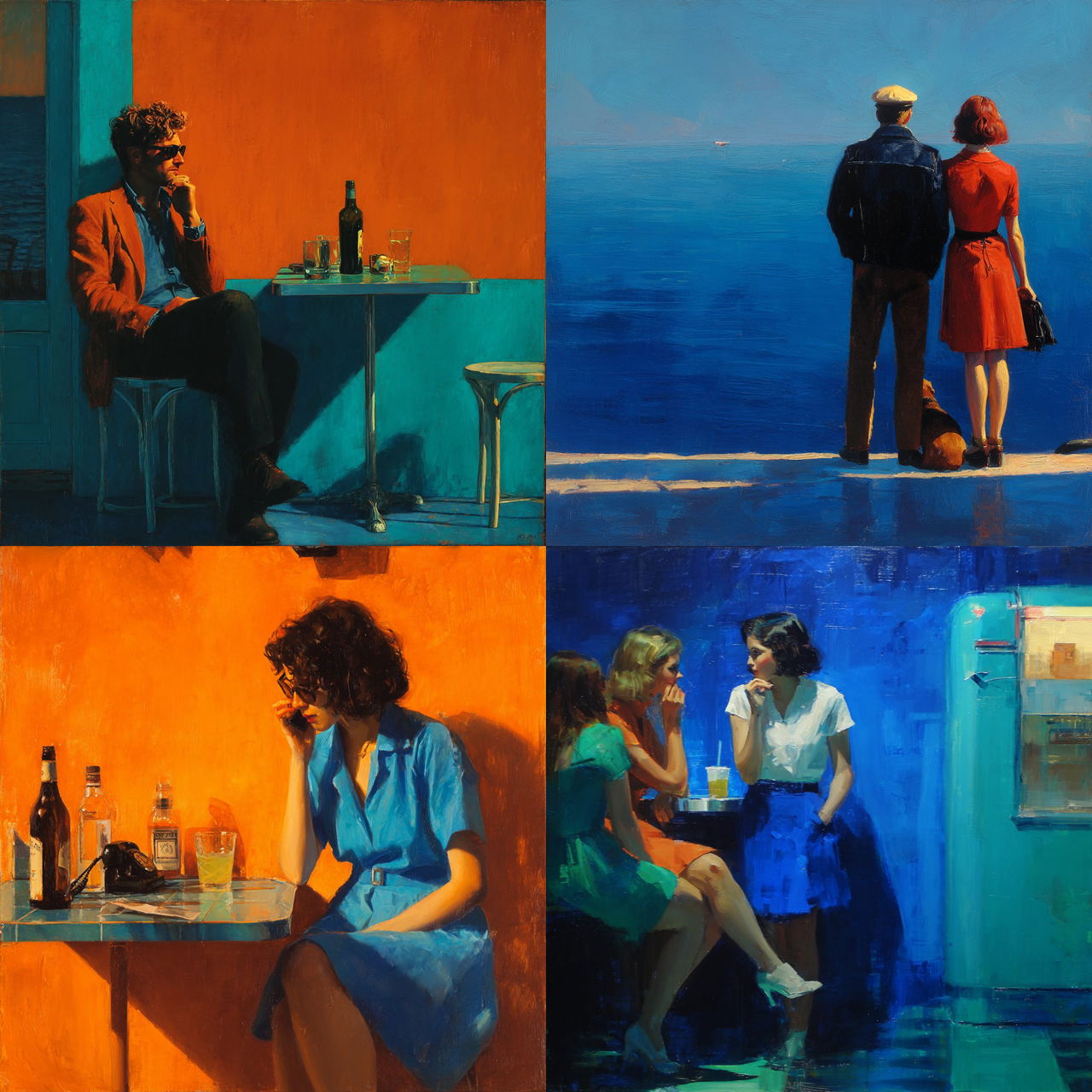 Nigel van Wieck style, Midjourney V7, render 1 of 4