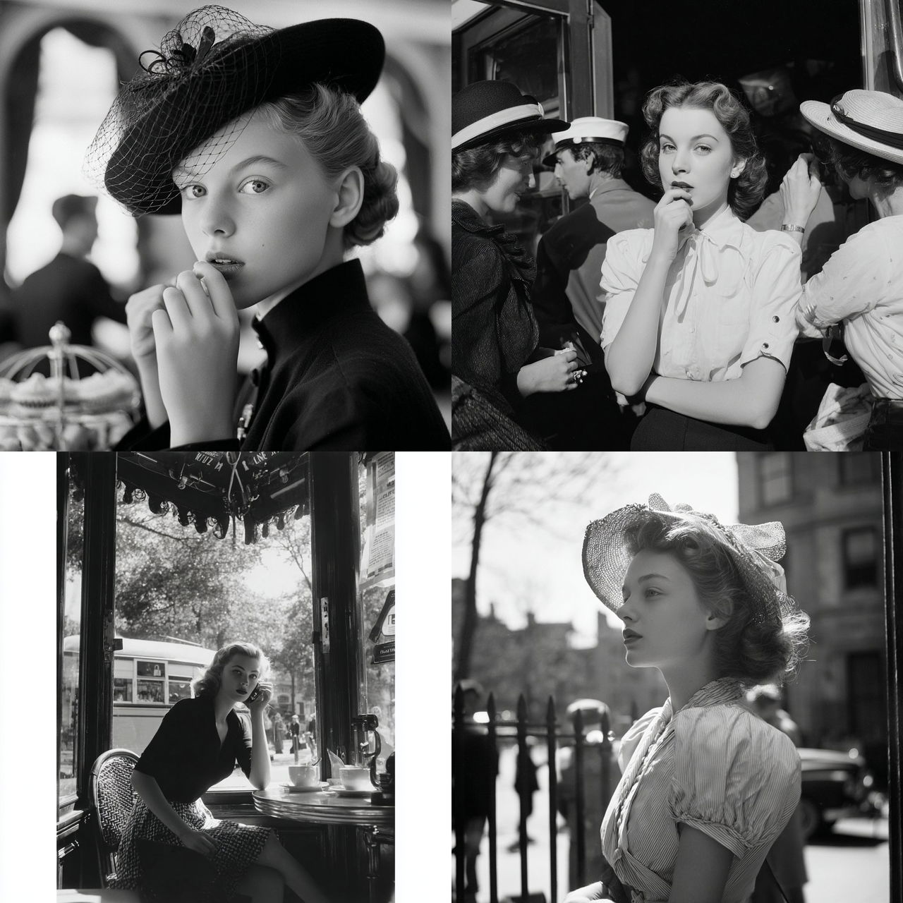 Nina Leen style, Midjourney V7, render 1 of 4