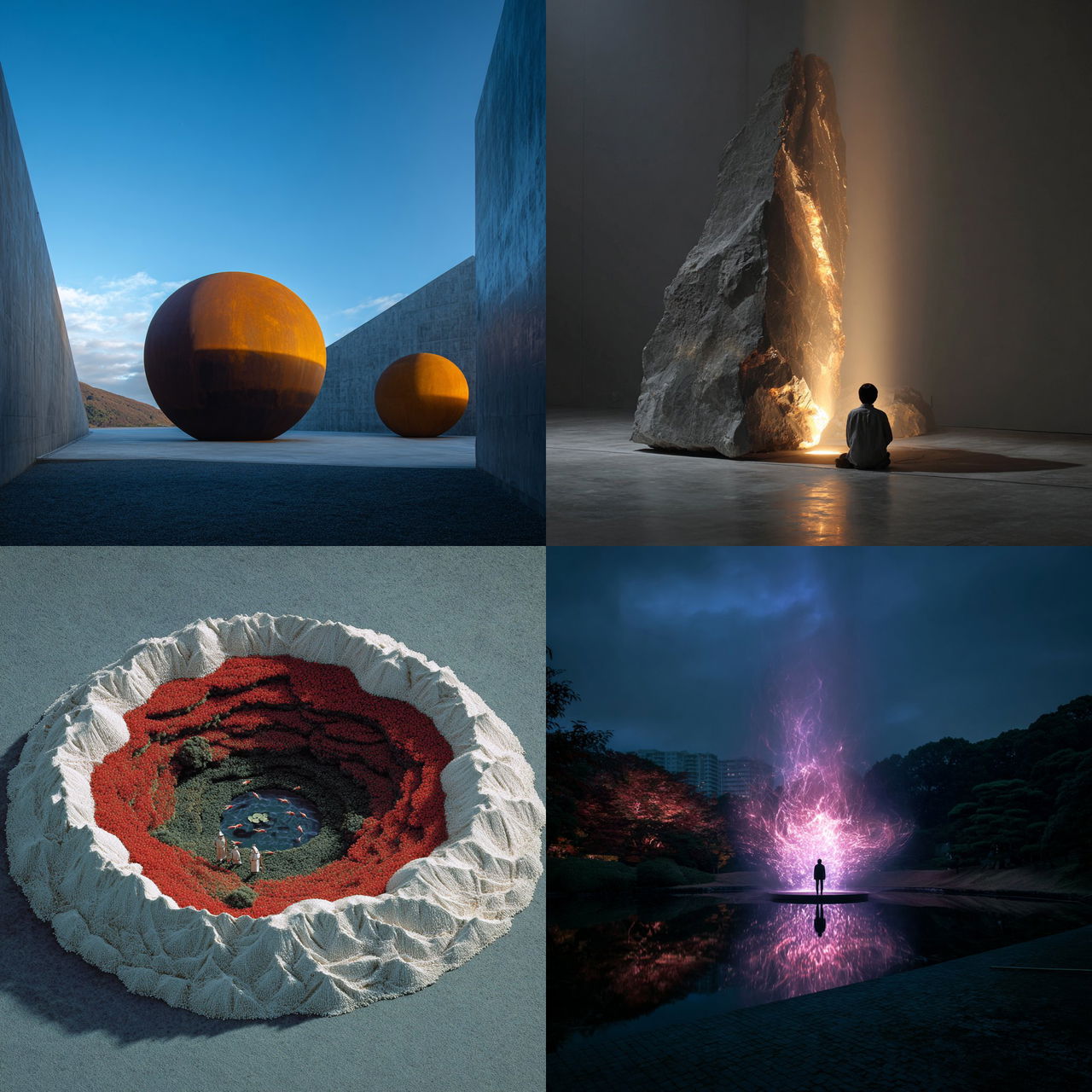 Nobuo Sekine style, Midjourney V7, render 1 of 4