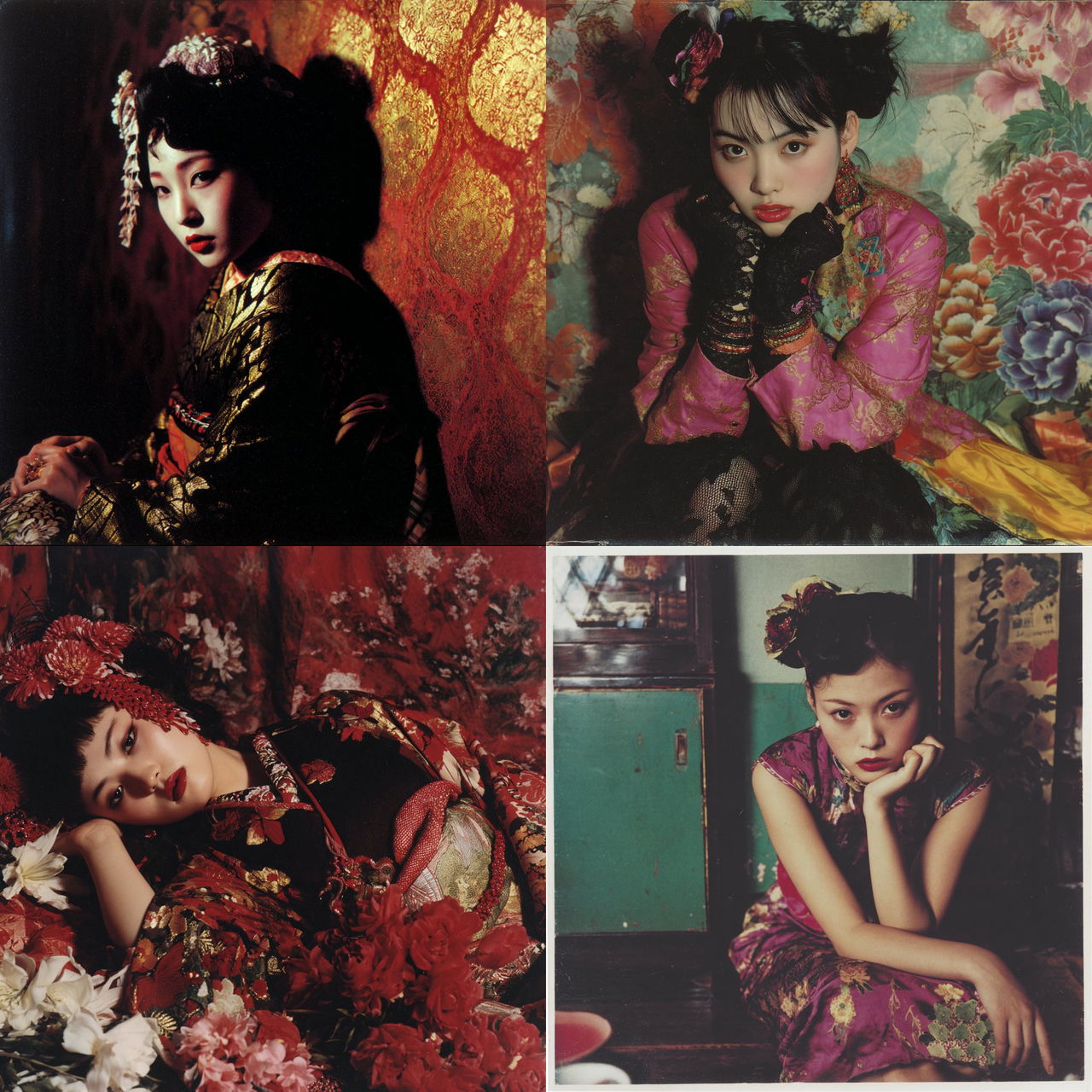 Nobuyoshi Araki style, Midjourney V7, render 1 of 4