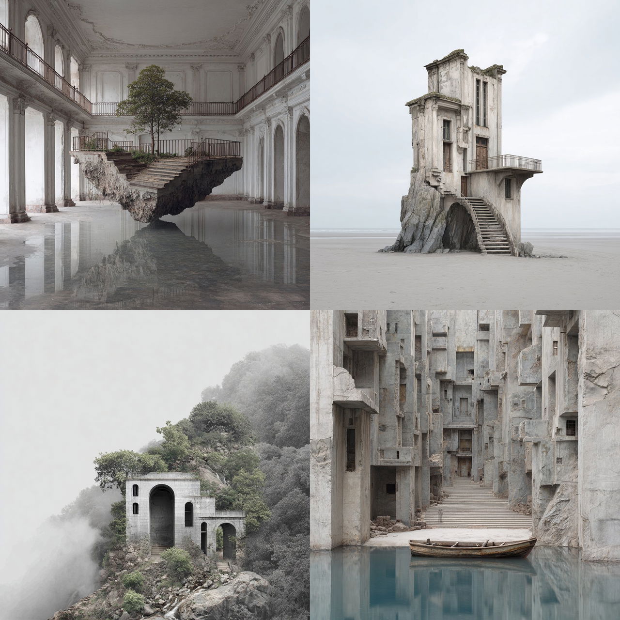 Noemie Goudal style, Midjourney V7, render 1 of 4
