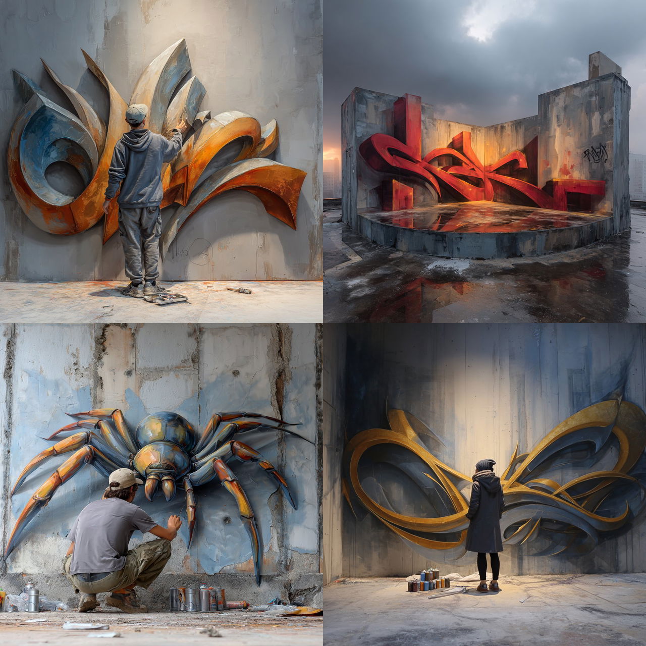 Odeith style, Midjourney V7, render 1 of 4