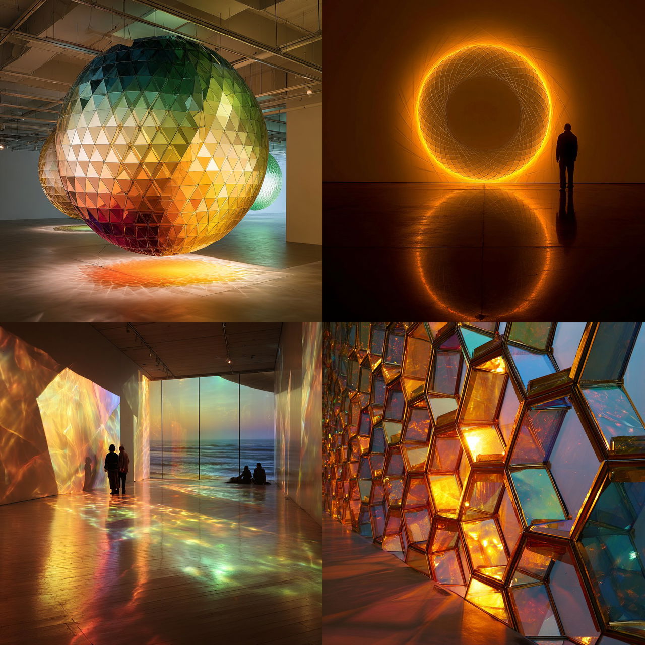 Olafur Eliasson style, Midjourney V7, render 1 of 4