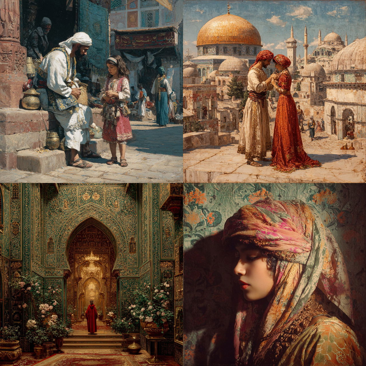 Orientalism style, Midjourney V7, render 1 of 4