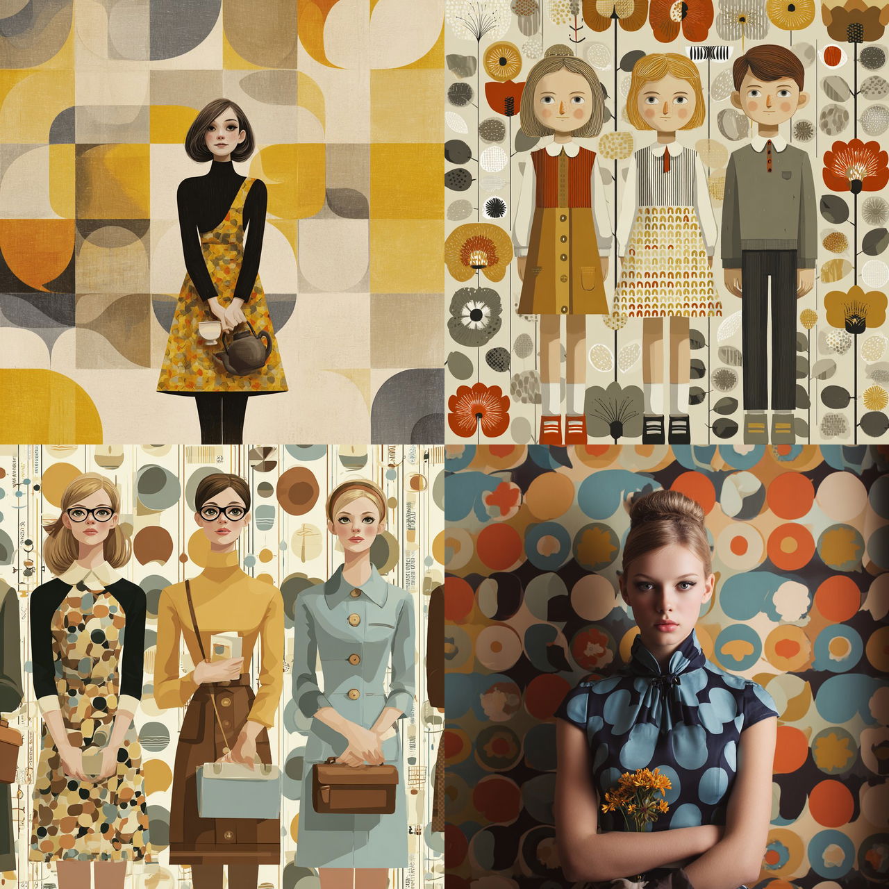 Orla Kiely style, Midjourney V7, render 1 of 4