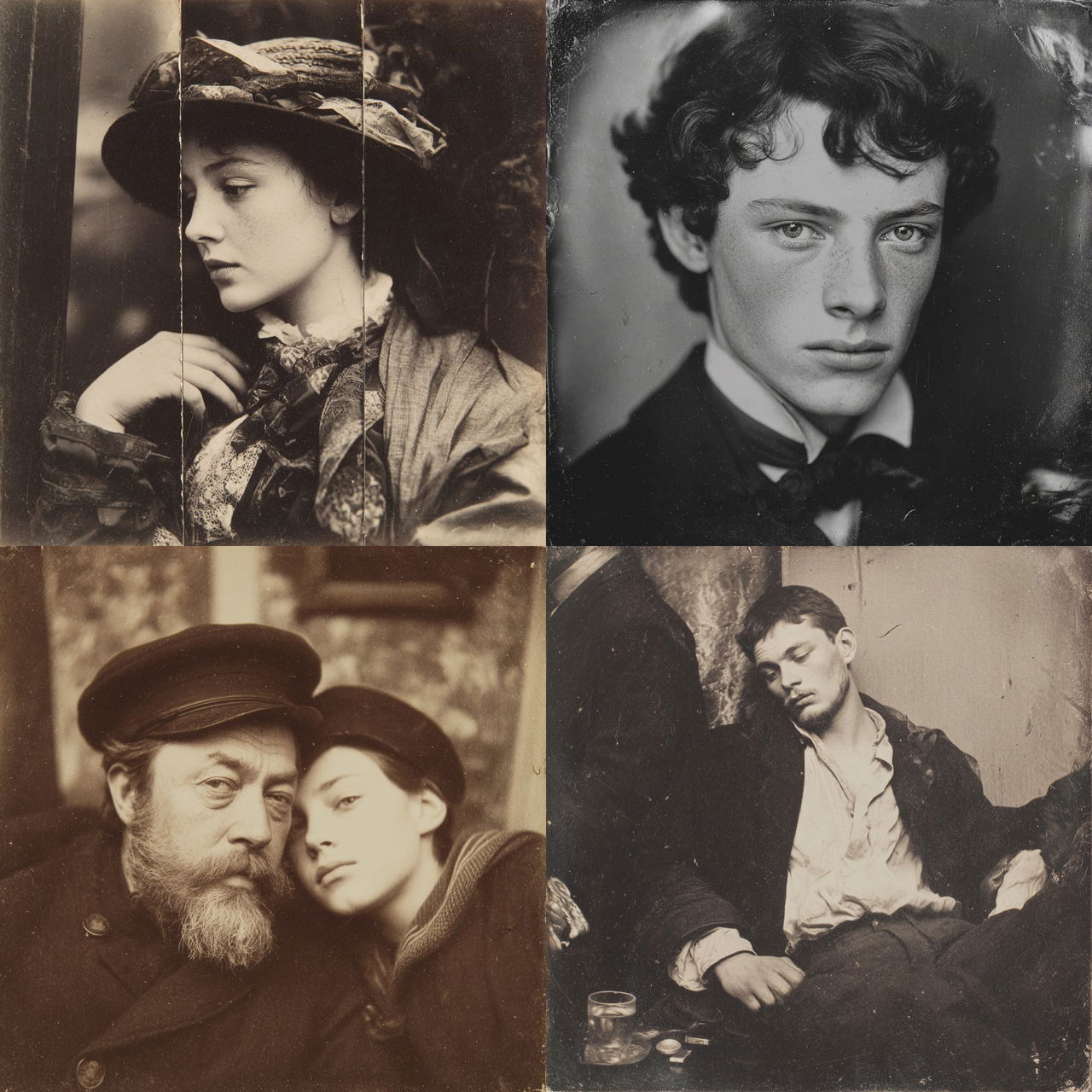 Oscar Gustave Rejlander style, Midjourney V7, render 1 of 4
