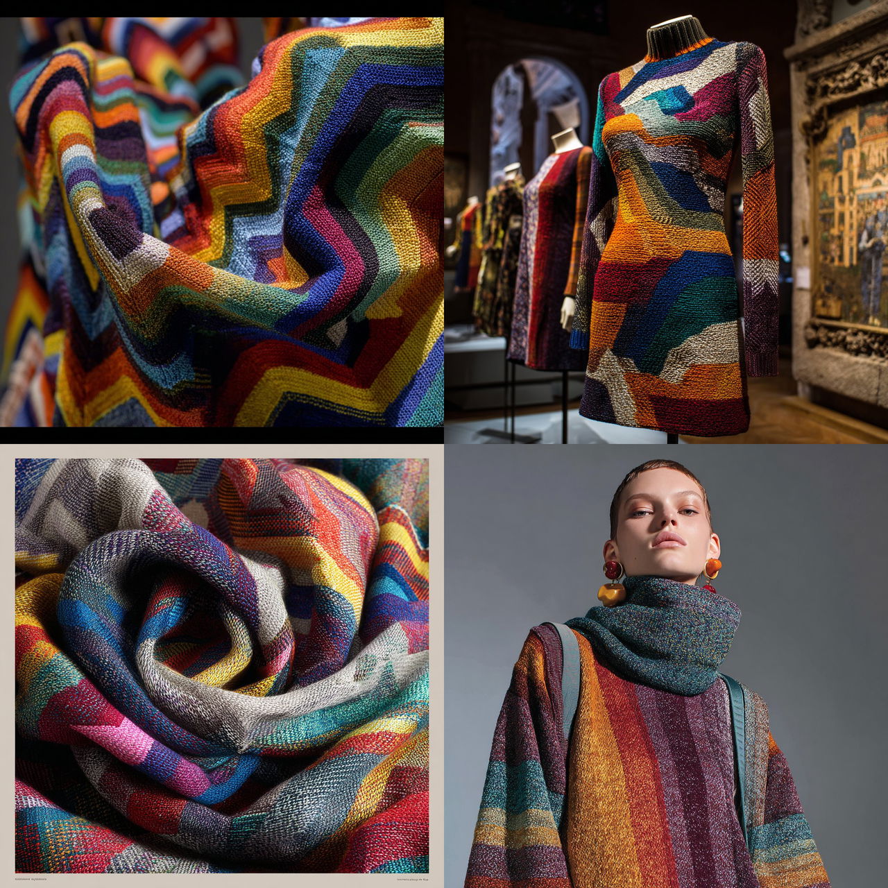 Ottavio Missoni style, Midjourney V7, render 1 of 4