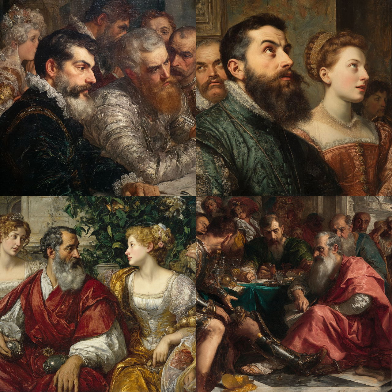 Paolo Veronese style, Midjourney V7, render 1 of 4