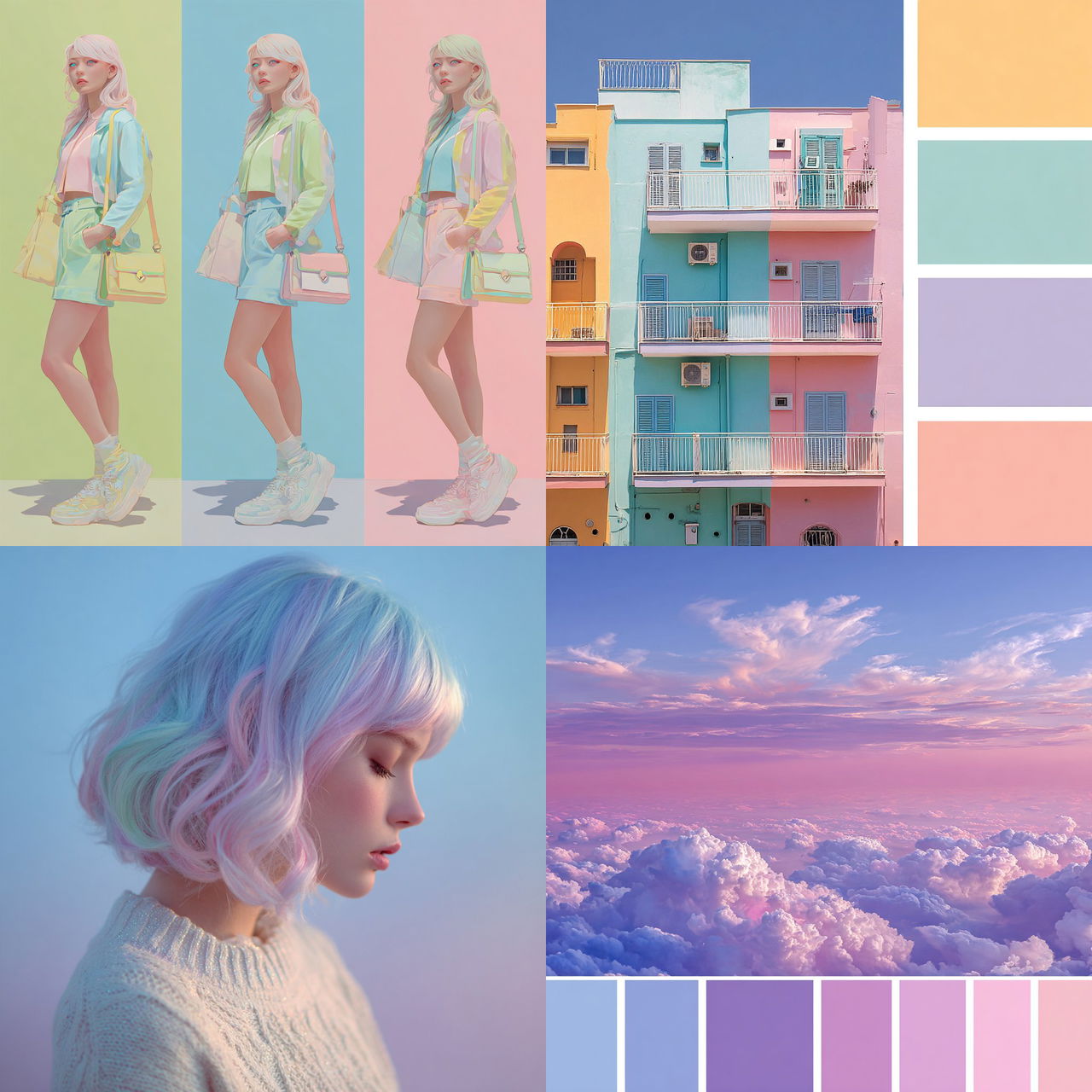 Pastel colors style, Midjourney V7, render 1 of 4