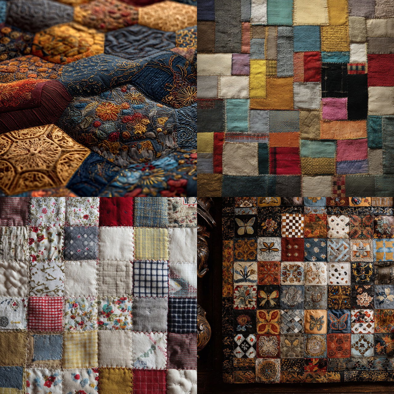 Patchwork style, Midjourney V7, render 1 of 4