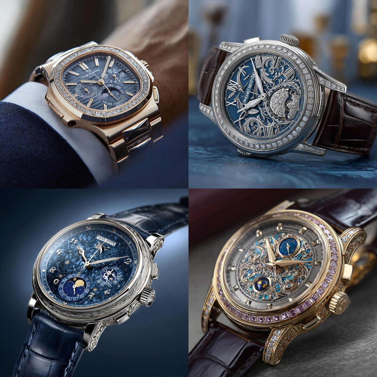 Patek Philippe style, Midjourney V7, render 1 of 4
