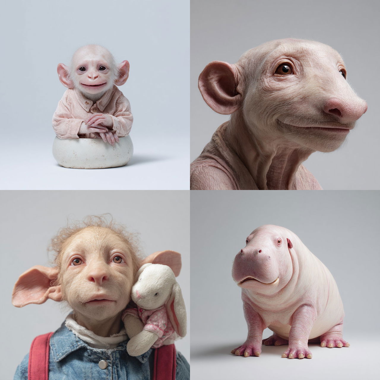 Patricia Piccinini style, Midjourney V7, render 1 of 4