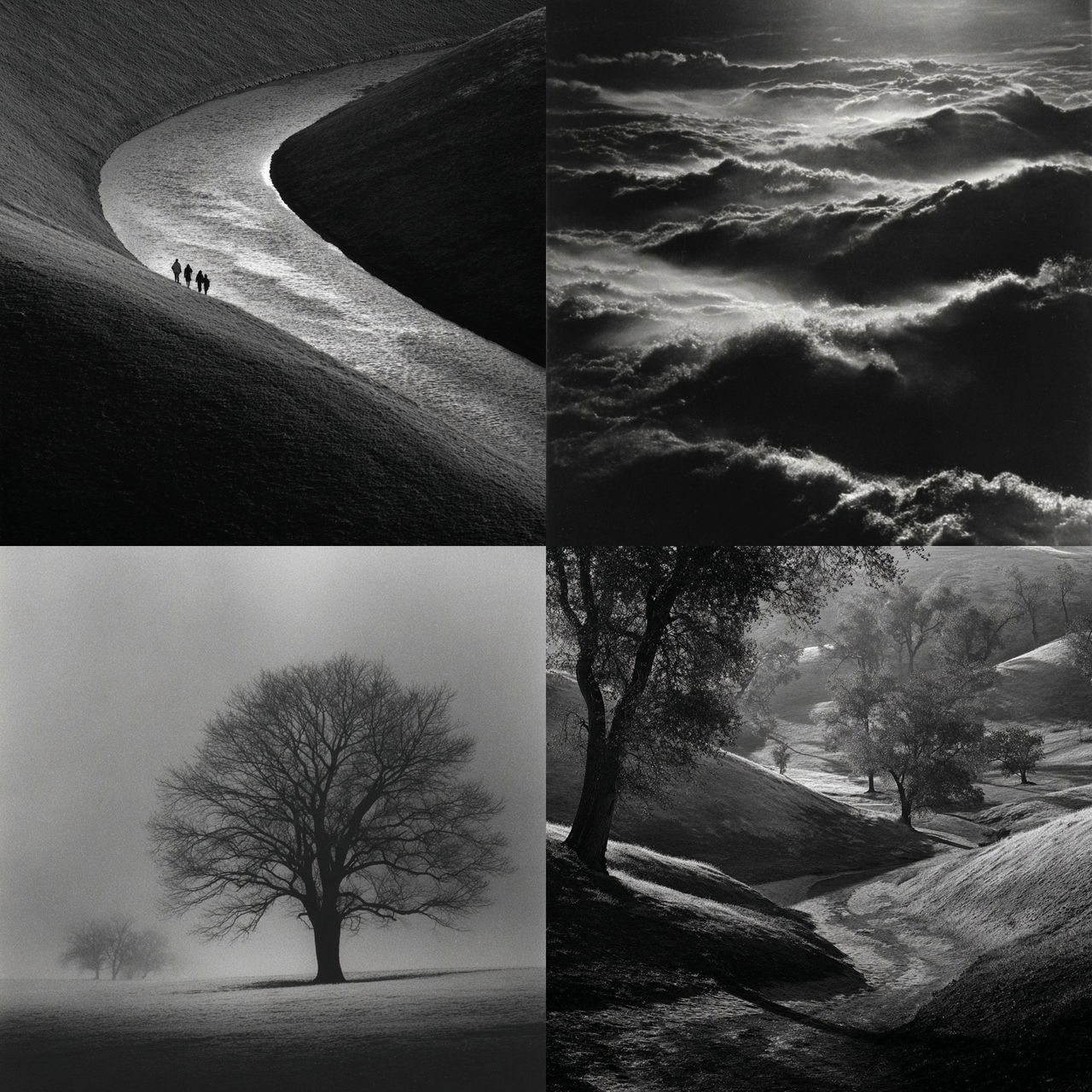 Paul Caponigro style, Midjourney V7, render 1 of 4