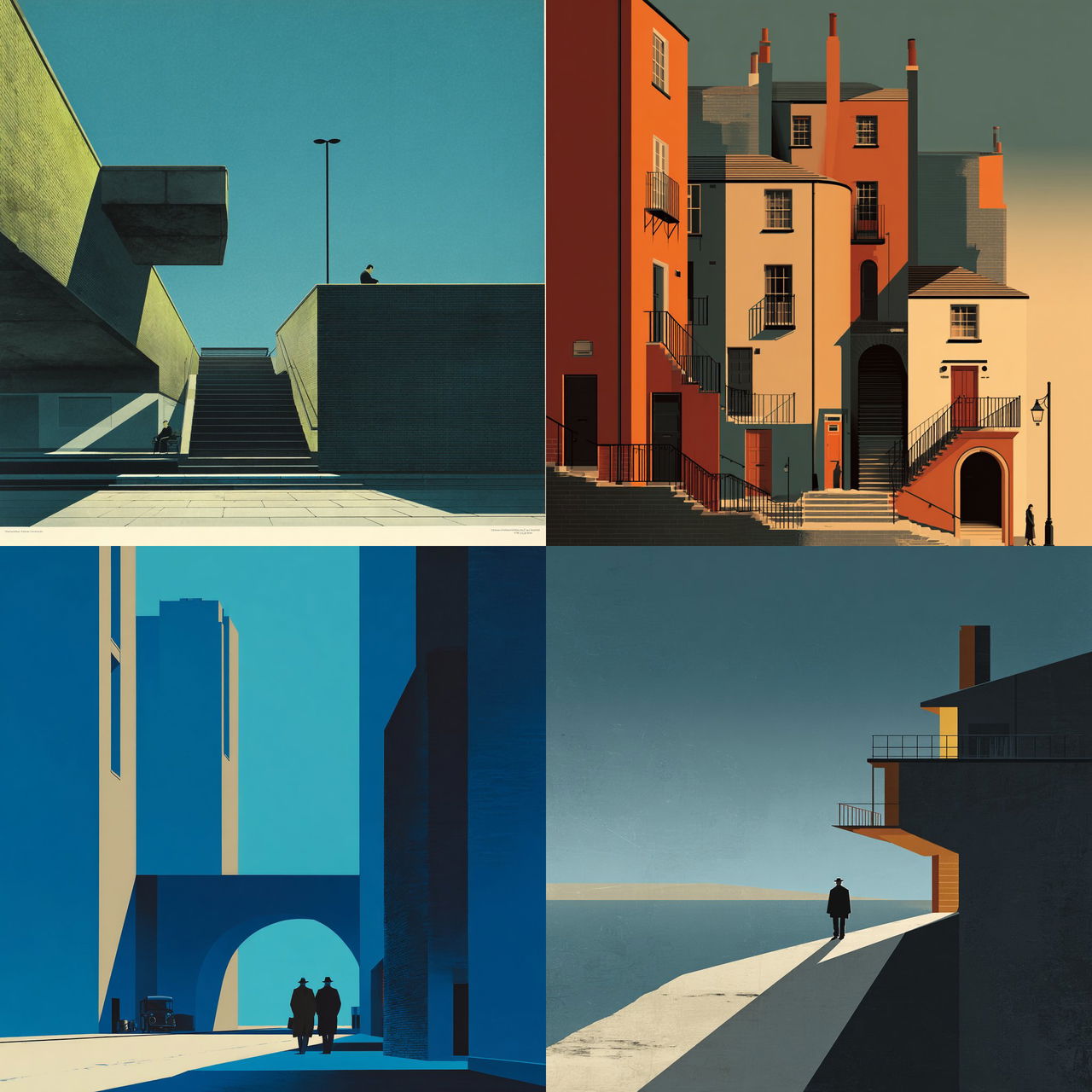 Paul Catherall style, Midjourney V7, render 1 of 4