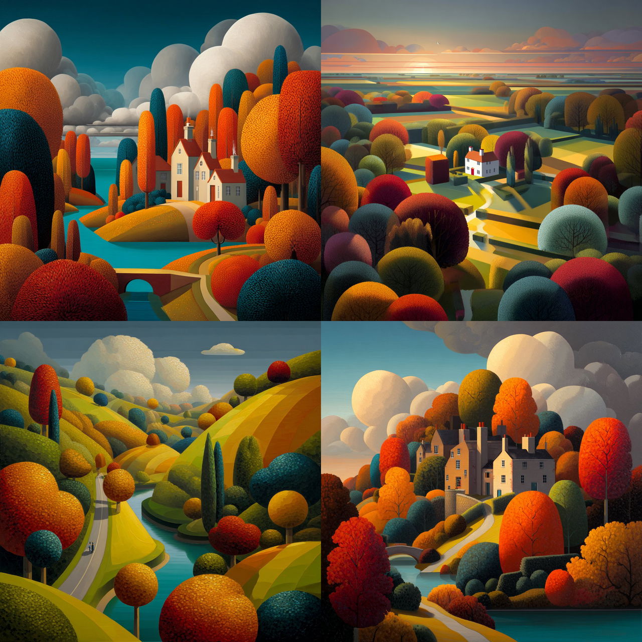 Paul Corfield style, Midjourney V7, render 1 of 4