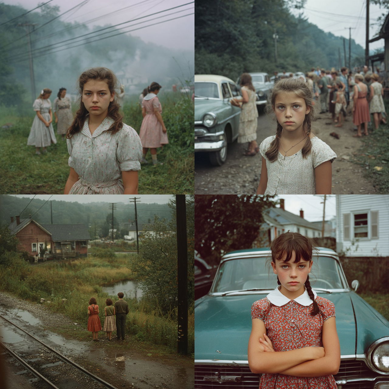 Paul Fusco style, Midjourney V7, render 1 of 4