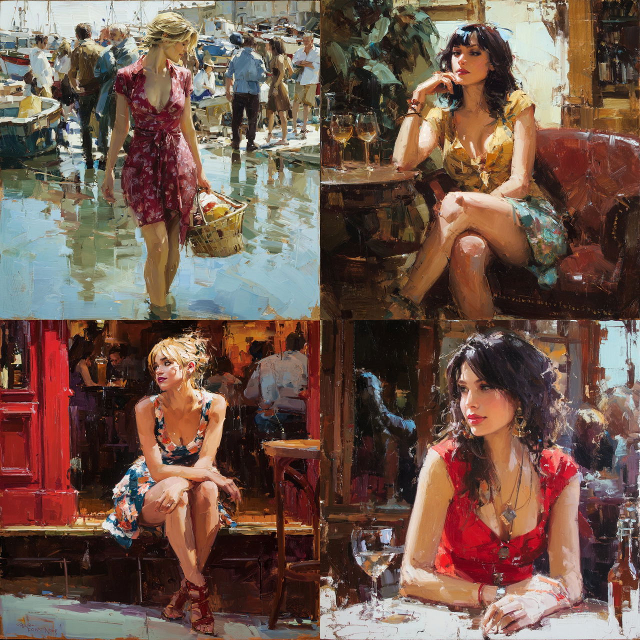 Paul Hedley style, Midjourney V7, render 1 of 4