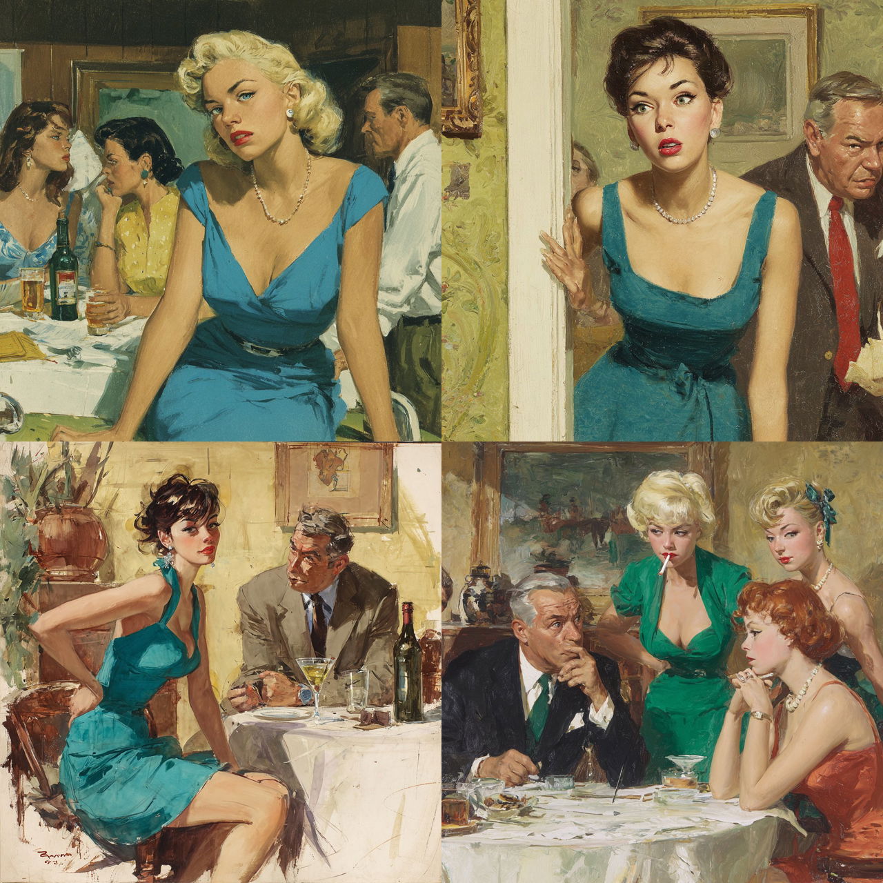Paul Rader style, Midjourney V7, render 1 of 4
