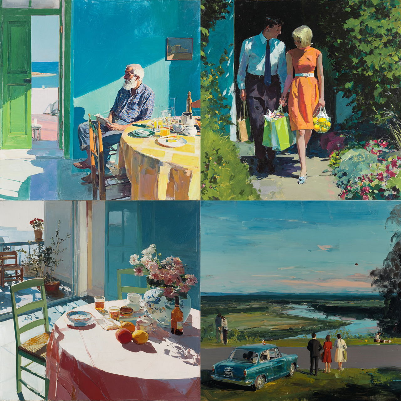 Paul Wonner style, Midjourney V7, render 1 of 4
