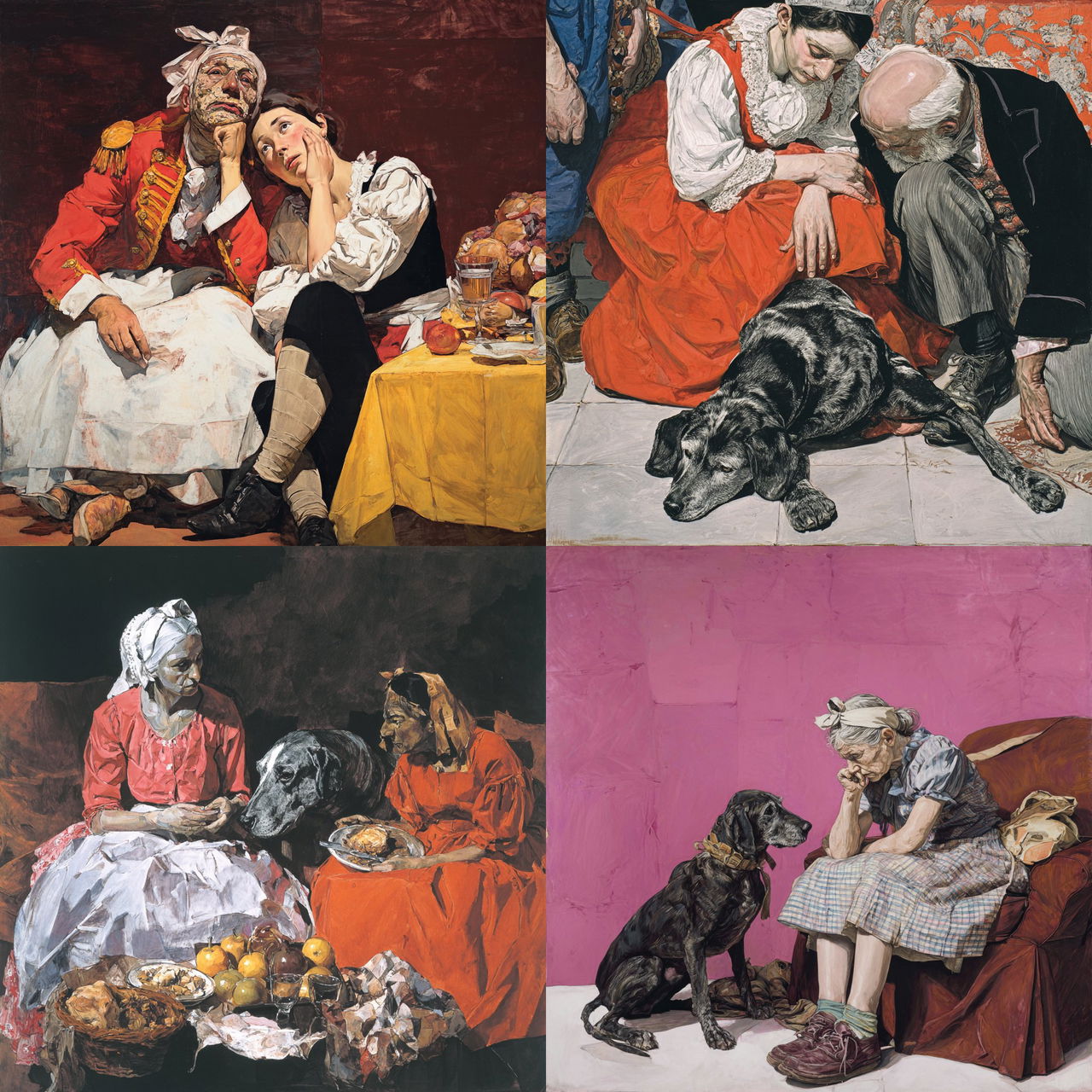 Paula Rego style, Midjourney V7, render 1 of 4