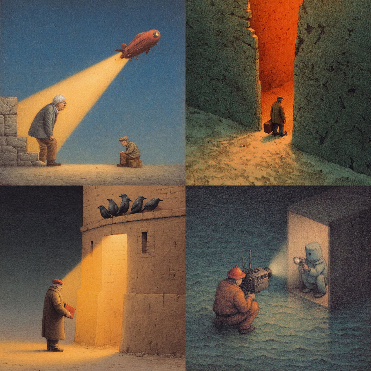 Pawel Kuczynski style, Midjourney V7, render 1 of 4