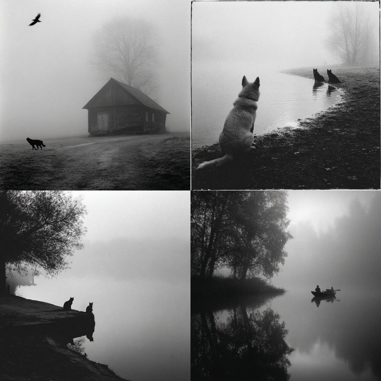 Pentti Sammallahti style, Midjourney V7, render 1 of 4